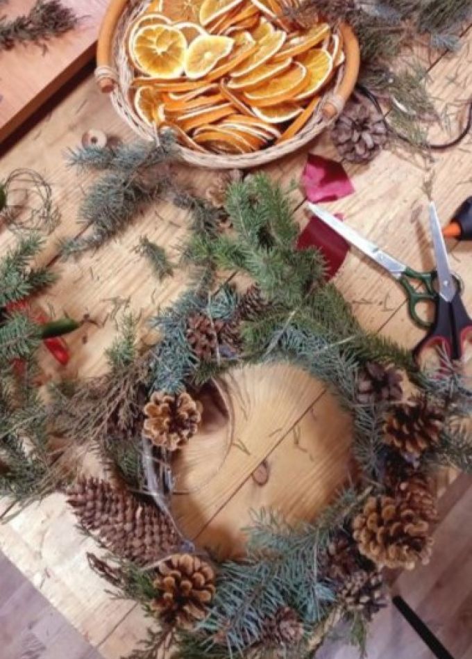 Мастер-класс «Рождественский венок»